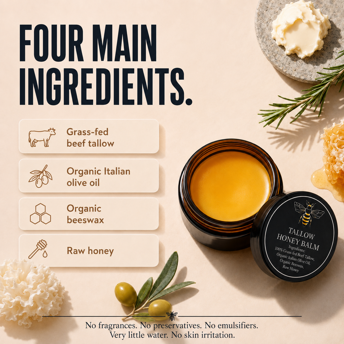 Grazewood Barrier Repair Tallow Honey Balm